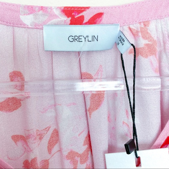 Greylin Ava Valentine Floral Long Sleeve Blouse - Picture 4 of 7